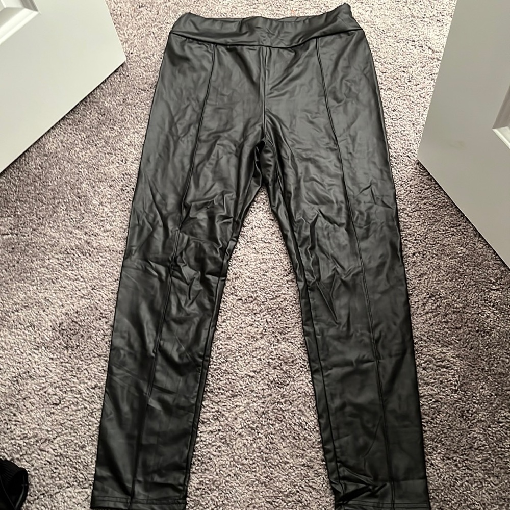 leather jeggings